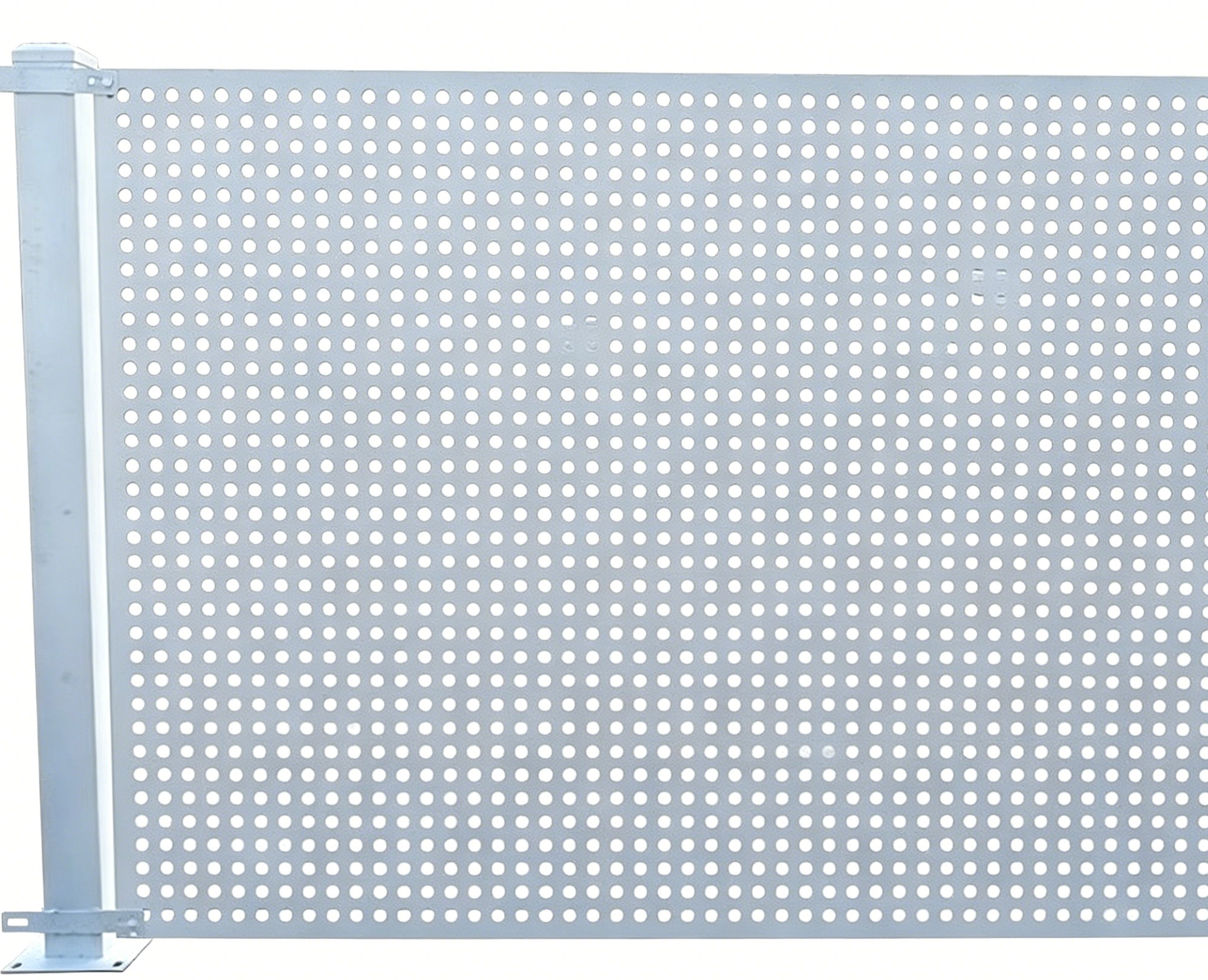 Perforated Steel Isolation Fence, Breathable Workshop Partition Barrier for Factory Area Separation