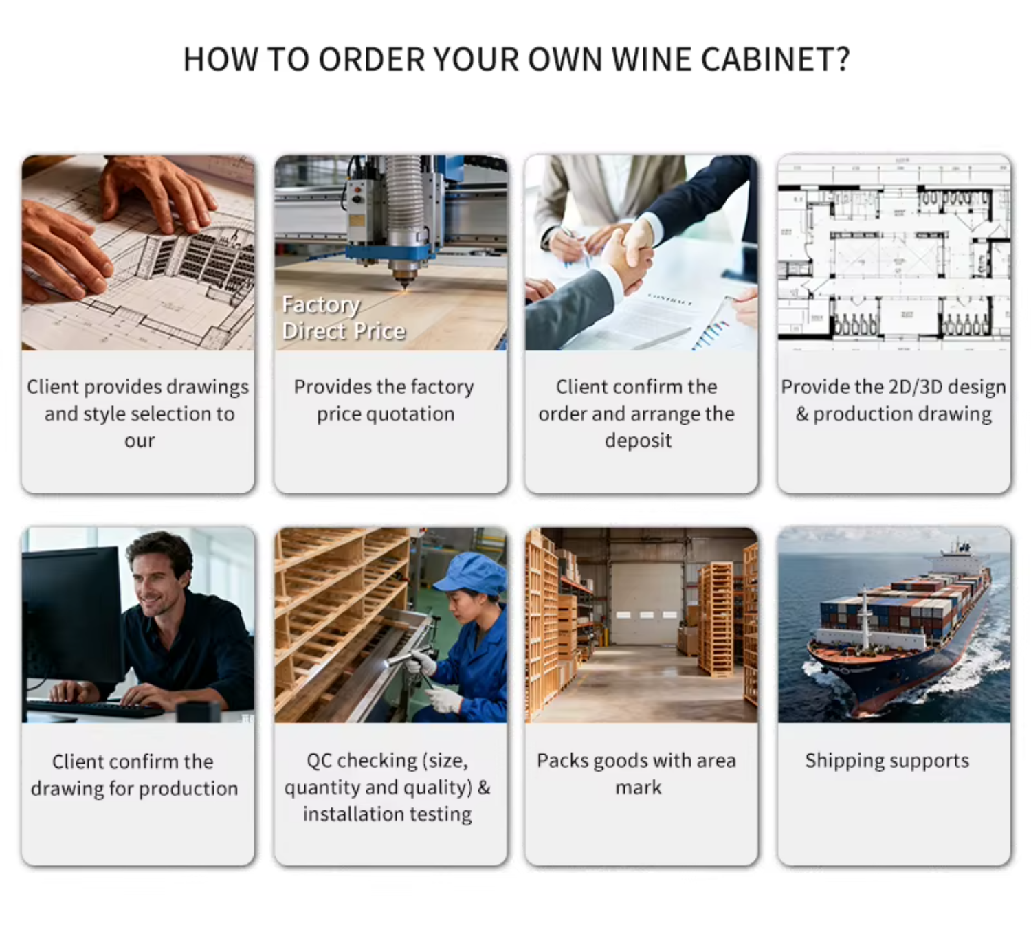 Wine Bar Cabinet Cable Display Rack Restaurant Villa Cellar Wine Wall Cabinet Custom Size Factory Supply